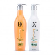 Живильний набір GKHair Global Keratin СВD Vegan з протеїнами, шампунь і кондиціонер, 2x650 мл