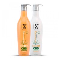 Живильний набір GKHair Global Keratin СВD Vegan з протеїнами, шампунь і кондиціонер, 2x650 мл