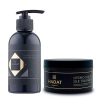 Набор Hadat Hydro DUO-6 шампунь и маска "Жидкий Шелк" для сухих и поврежденных волос, 250/300 мл