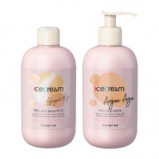 Набір Inebrya Argan Oil Pro-Age DUO з аргановим маслом для фарбованого волосся шампунь та маска, 2х300 мл