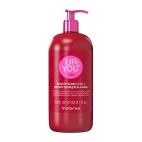 Маска-кондиціонер 2 в 1 Inebrya Up To You Smoothing 2-in-1 Conditioner & Mask  для розгладжування волосся, 1000 мл