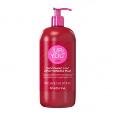 Маска-кондиционер 2 в 1 Inebrya Up To You Smoothing 2-in-1 Conditioner & Mask для разглаживания волос, 1000 мл