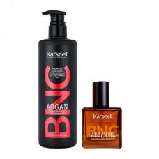 Набір Karseell BNC Argan DUO-5 живильний шампунь і арганова олійка для пошкодженого волосся, 500/60 мл