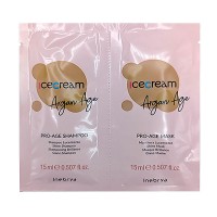 Набір Inebrya Argan Oil Pro-Age DUO з аргановим маслом для фарбованого волосся шампунь та маска, саше 2x15 мл