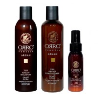 Набір ORRO TRIO Venezia The Argan шампунь, кондиціонер та спрей-маска з маслом аргани, 250/250/50 мл