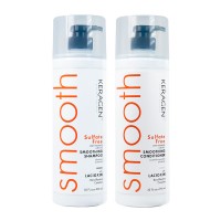 Набір Organic Keragen Smoothing безсульфатний шампунь і кондиціонер з кератином, 2х500 г (розлив)