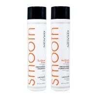 Набір Organic Keragen Smoothing безсульфатний шампунь і кондиціонер з кератином, 2х298 мл