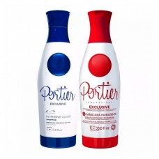 Набір Portier Exclusive для кератинового випрямлення 2x50 г (розлив)