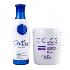 Набір ботексу для волосся Portier Ciclos Violet B-TOX Маsk, 30/50 г (розлив)