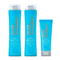 Разглаживающий набор для волос Pure Brazilian Acai Anti-Frizz шампунь, кондиционер и маска 400/400/237 мл