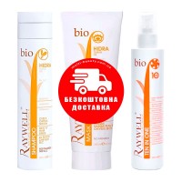 Набор Raywell Bio Hidra шампунь+маска+молочко для увлажнения волос (RR344, RR346, RR367), 250/250/200 мл