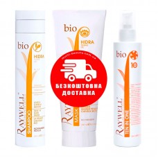 Набір Raywell Bio Hidra шампунь+маска+молочко для зволоження волосся (RR343, RR345, RR367), 250/250/200 мл