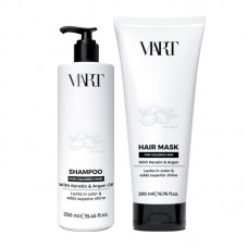 Набір VIART with Keratin & Argan Oil шампунь і маска для фарборваного і пошкодженого волосся, 250+200 мл