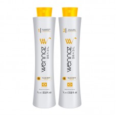 Набір Wennoz Brasil (Honma Tokyo) Yellow Fruits Keratin для випрямлення волосся, 2x50 г (розлив)