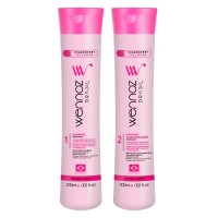 Набор Wennoz Brasil Strawberry Ice Cream DUO шампунь и кондиционер для сухих и поврежденных волос 2х300 мл