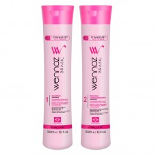 Набір Wennoz Brasil Strawberry Ice Cream DUO шампунь і кондиціонер для сухого і пошкодженого волосся 2х300 мл