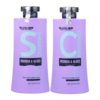 Набор Luxliss Nourish&Gloss  шампунь и кондиционер для питания и блеска волос  2x300 мл