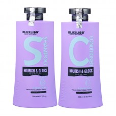 Набір Luxliss Nourish&Gloss шампунь та кондиціонер для живлення та блиску волосся 2x300 мл