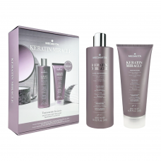 Подарунковий набір Medavita Keratin Miracle шампунь і маска для розгладження неслухняного та пухнастого волосся 400/200 мл