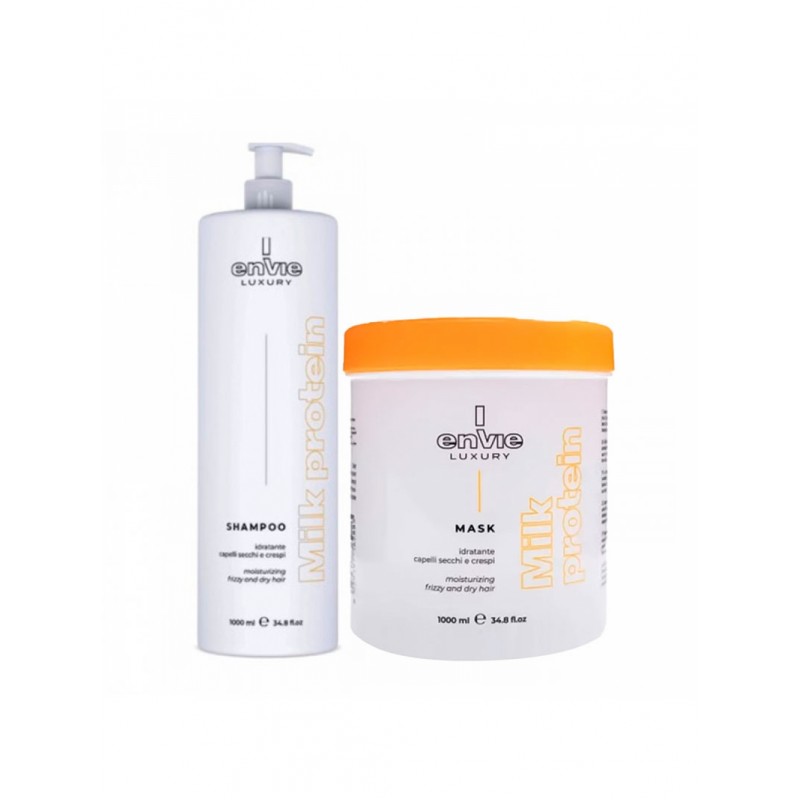 Набор Envie Luxury Milk шампунь и маска с молочными протеинами и кислым Ph (EN426/EN428) 2x500 г (разлив)
