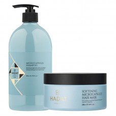 Набір Hadat Microcapsules DUO шампунь і маска для пошкодженого волося з мікрокапсулами 800/280 мл